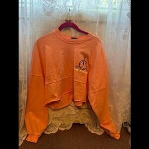 Panic! At The Disco High Hopes Tour Crop Spirit Jersey Sweatshirt Peach  size S